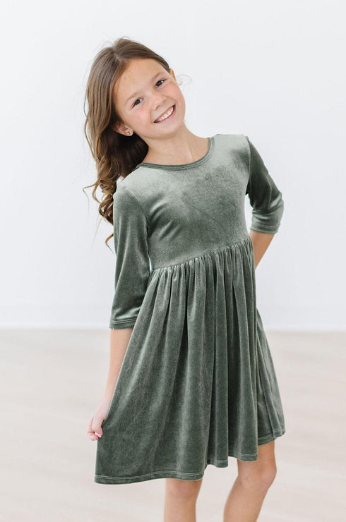 sage-velvet-twirl-dress Mila & Rose - Sophia's Style-2
